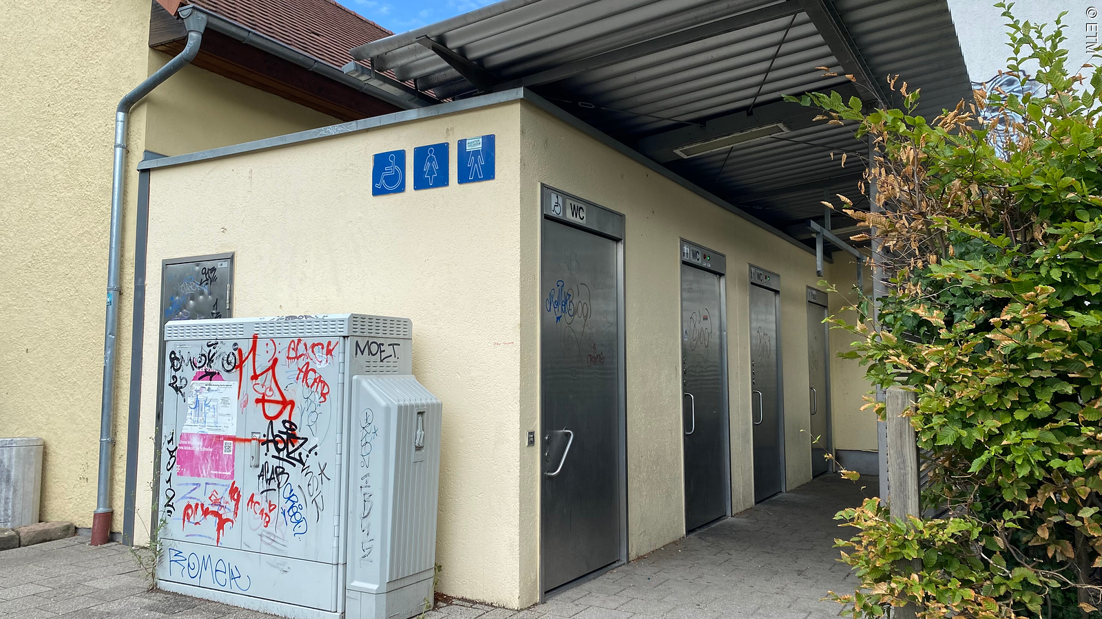 Öffentliche Toilette an der Güterhallenstraße