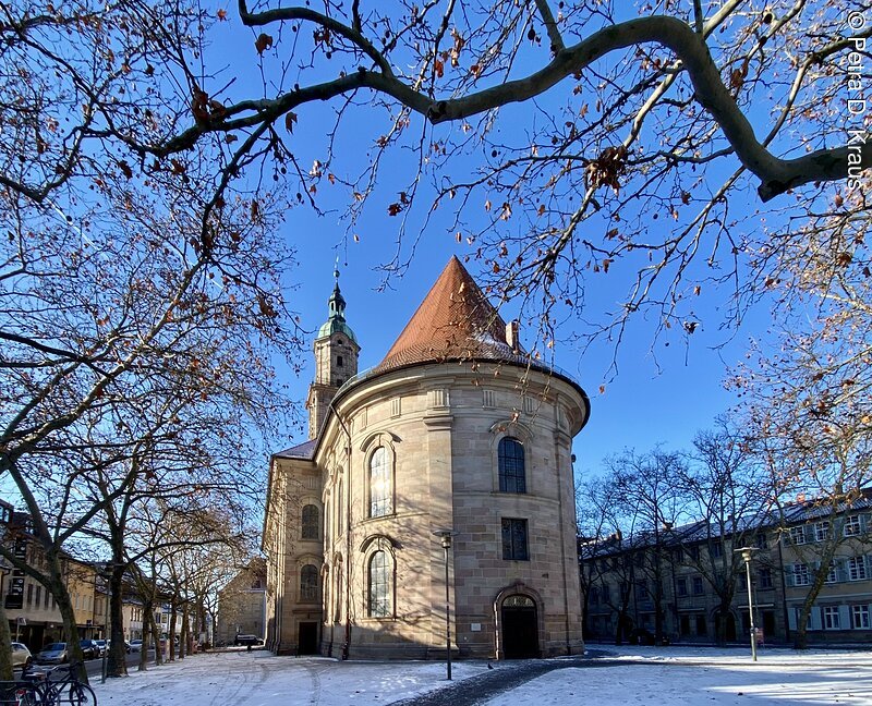 Neust&auml;dter Kirche im Winter mit Schnee