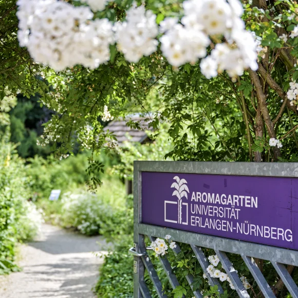 Aromagarten Erlangen Eingang des Aromagartens in Erlangen
